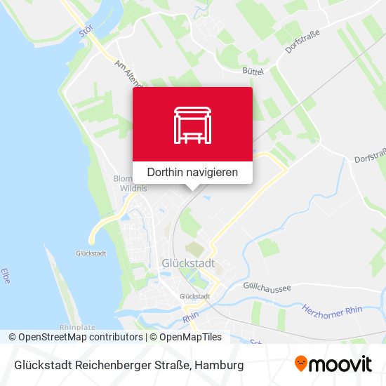 Glückstadt Reichenberger Straße Karte