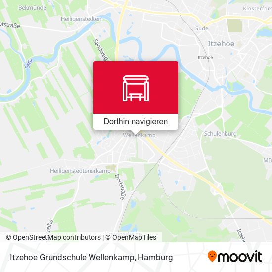 Itzehoe Grundschule Wellenkamp Karte