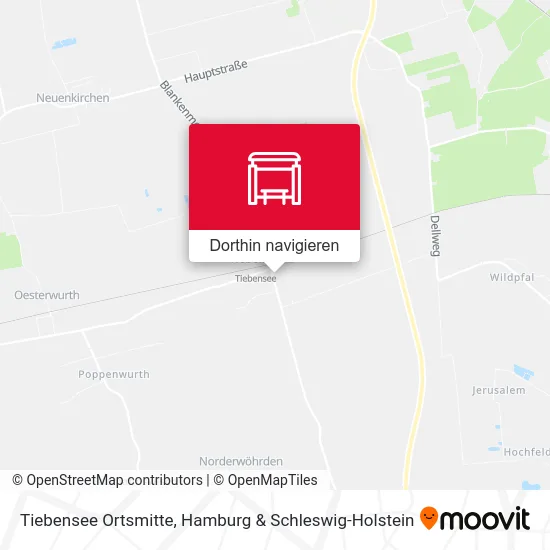 Tiebensee Ortsmitte Karte