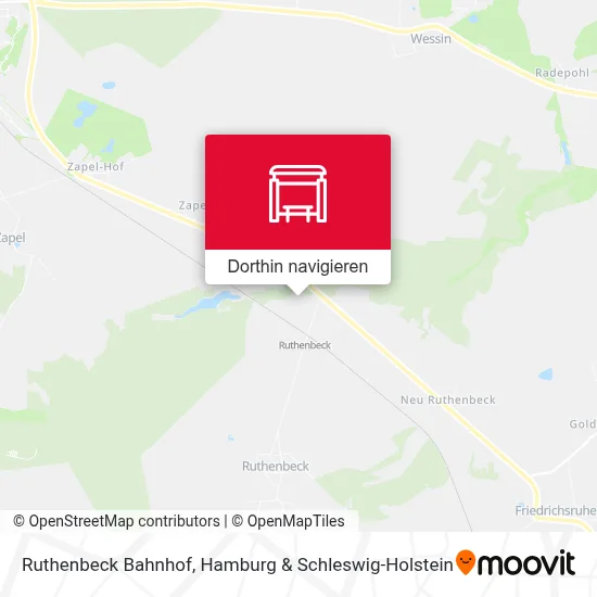 Ruthenbeck Bahnhof Karte