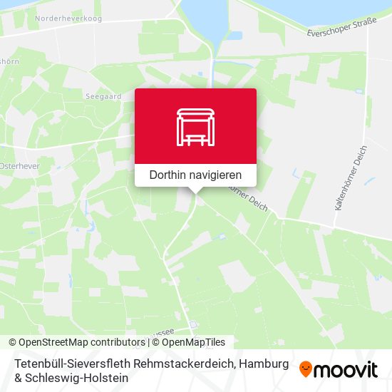 Tetenbüll-Sieversfleth Rehmstackerdeich Karte