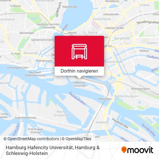 Hamburg Hafencity Universität Karte