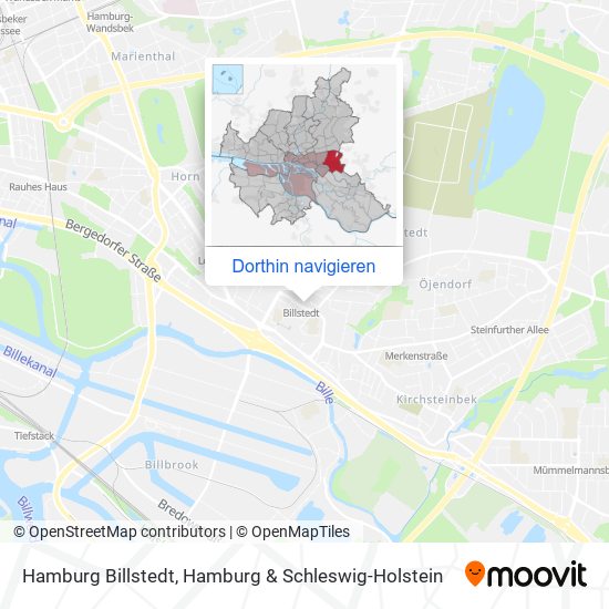 Hamburg Billstedt Karte