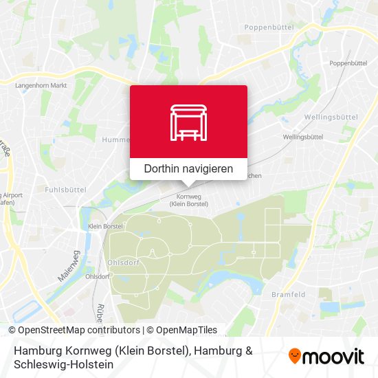 Hamburg Kornweg (Klein Borstel) Karte