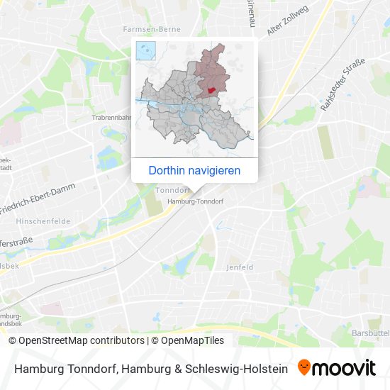 Hamburg Tonndorf Karte