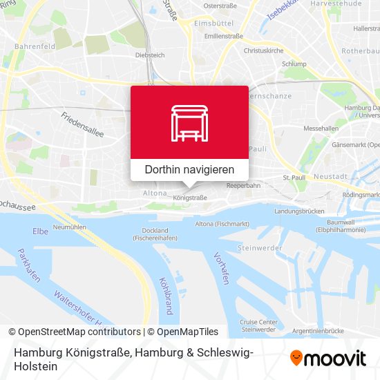 Hamburg Königstraße Karte