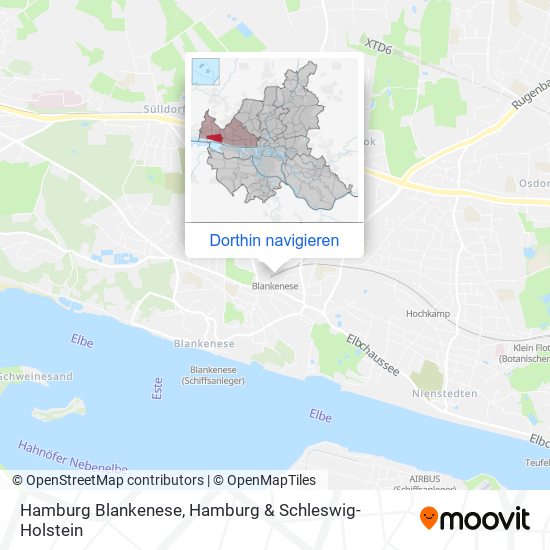 Hamburg Blankenese Karte