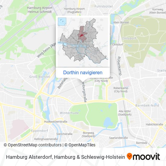 Hamburg Alsterdorf Karte