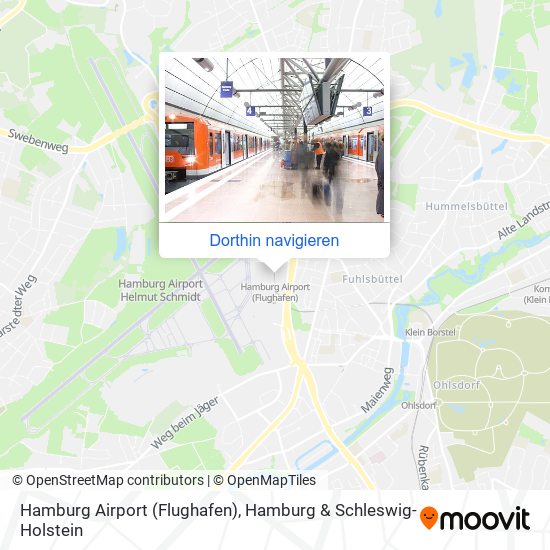 Hamburg Airport (Flughafen) Karte