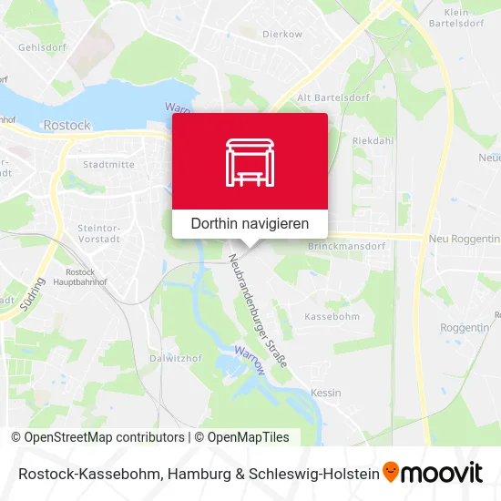 Rostock-Kassebohm Karte