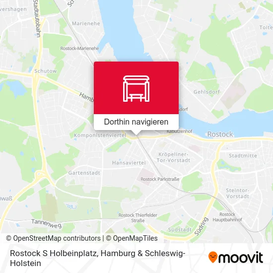 Rostock S Holbeinplatz Karte