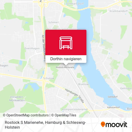 Rostock S Marienehe Karte
