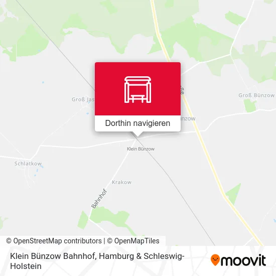 Klein Bünzow Bahnhof Karte