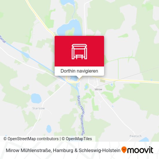 Mirow Mühlenstraße Karte