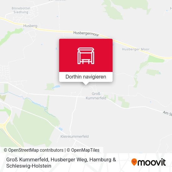 Groß Kummerfeld, Husberger Weg Karte