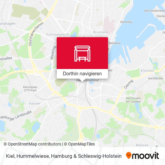 Kiel, Hummelwiese Karte