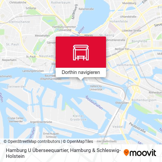 Hamburg U Überseequartier Karte