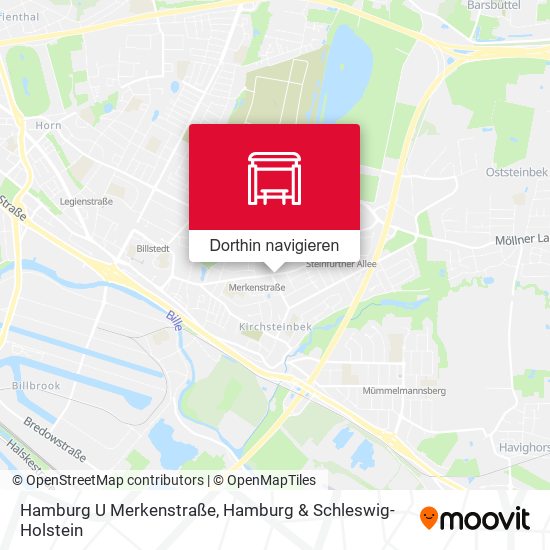 Hamburg U Merkenstraße Karte
