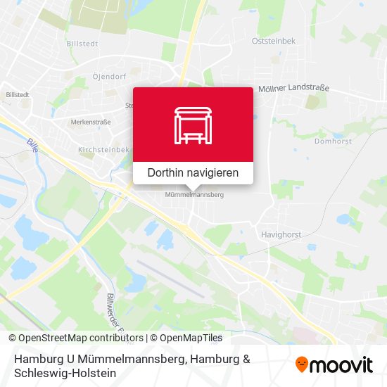 Hamburg U Mümmelmannsberg Karte