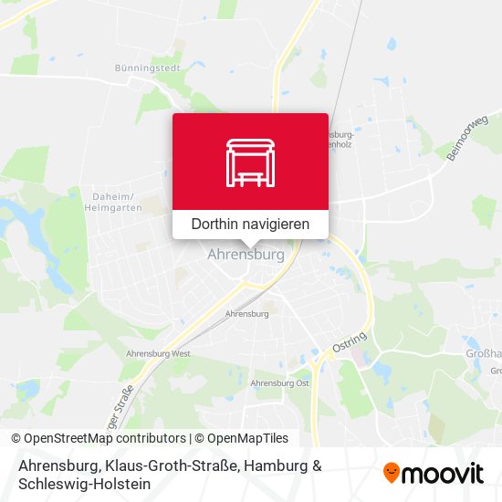 Ahrensburg, Klaus-Groth-Straße Karte
