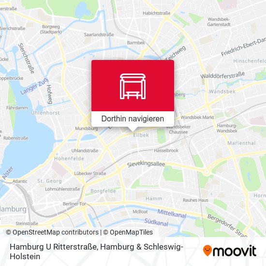 Hamburg U Ritterstraße Karte