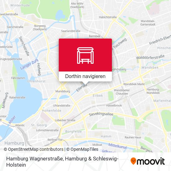 Hamburg Wagnerstraße Karte