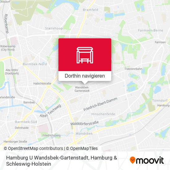 Hamburg U Wandsbek-Gartenstadt Karte