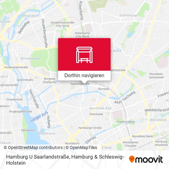 Hamburg U Saarlandstraße Karte