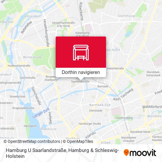 Hamburg U Saarlandstraße Karte