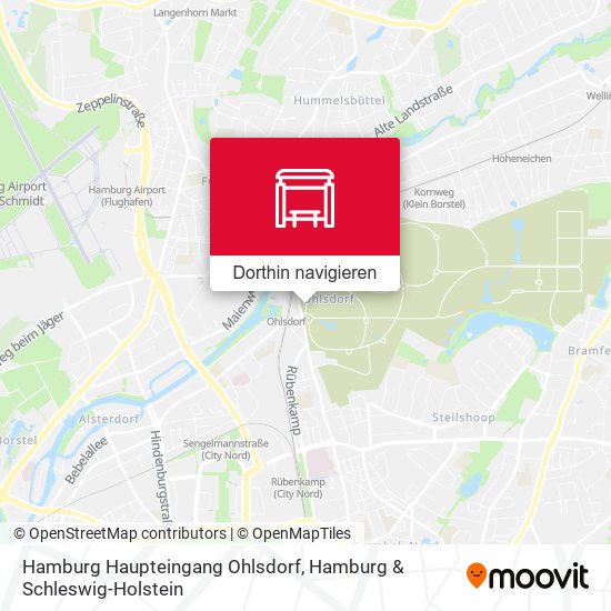 Hamburg Haupteingang Ohlsdorf Karte