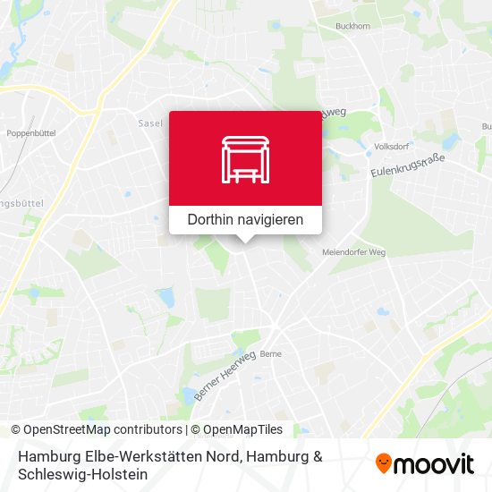Hamburg Elbe-Werkstätten Nord Karte