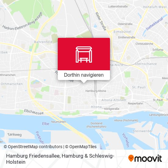 Hamburg Friedensallee Karte