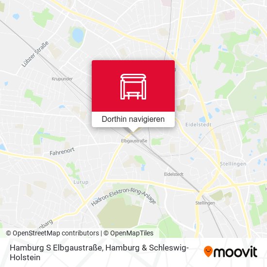 Hamburg S Elbgaustraße Karte