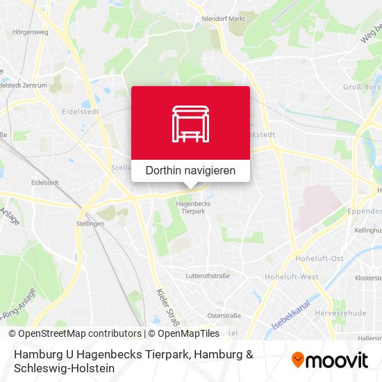 Hamburg U Hagenbecks Tierpark Karte