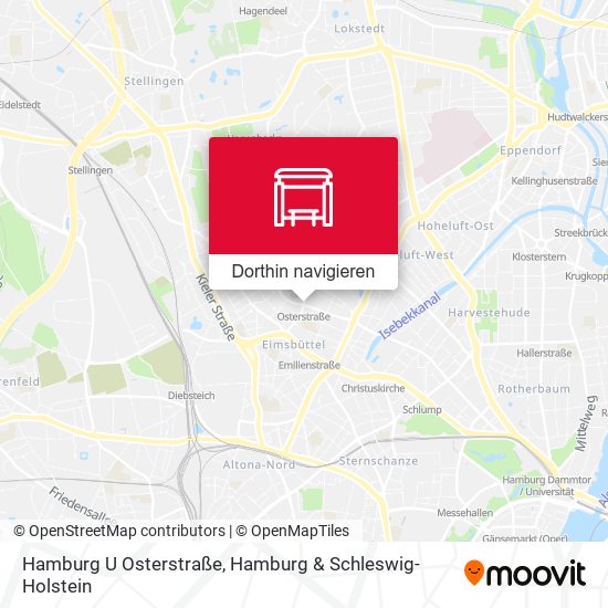 Hamburg U Osterstraße Karte