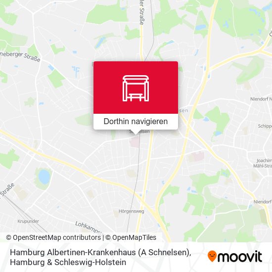 Hamburg Albertinen-Krankenhaus (A Schnelsen) Karte