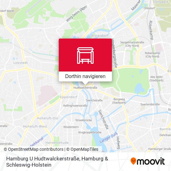 Hamburg U Hudtwalckerstraße Karte