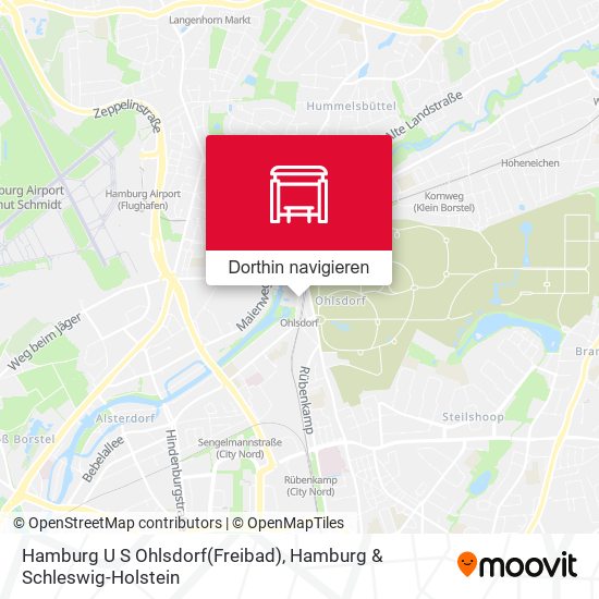 Hamburg U S Ohlsdorf(Freibad) Karte