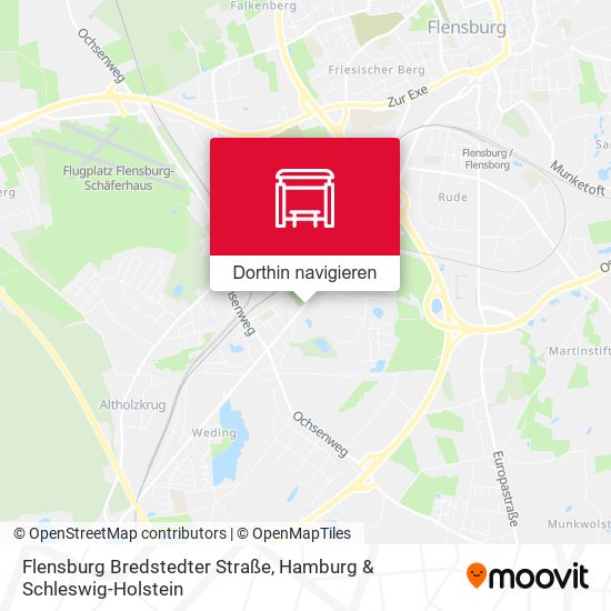 Flensburg Bredstedter Straße Karte