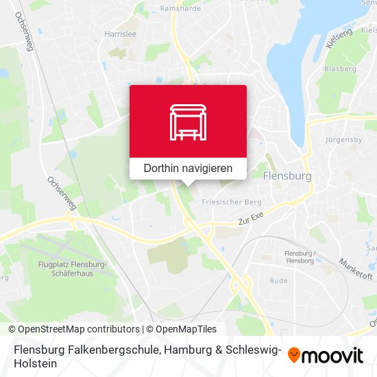 Flensburg Falkenbergschule Karte