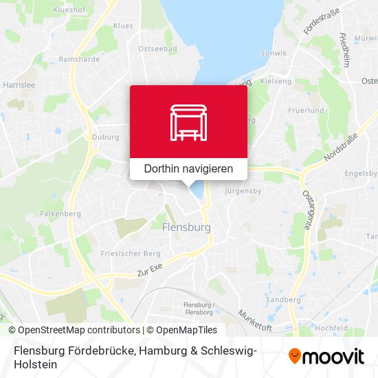 Flensburg Fördebrücke Karte