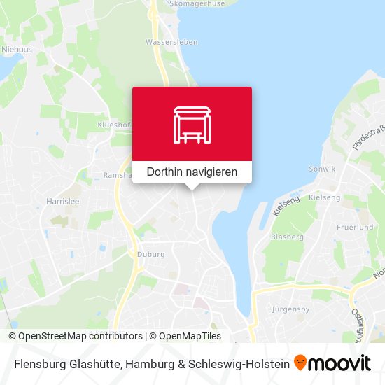 Flensburg Glashütte Karte