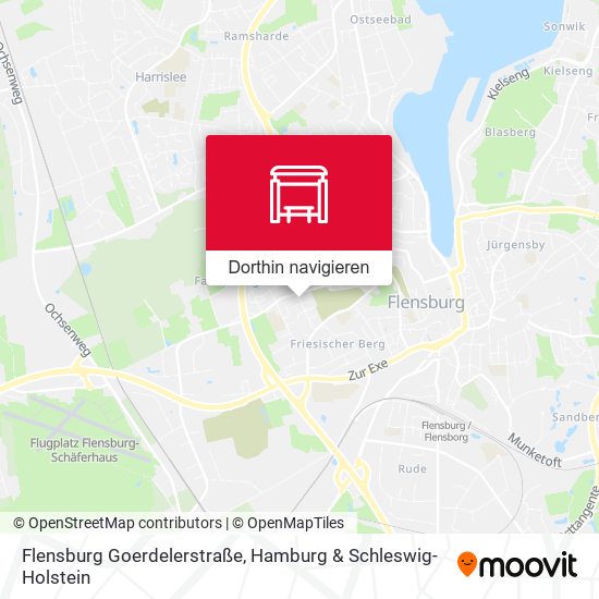 Flensburg Goerdelerstraße Karte