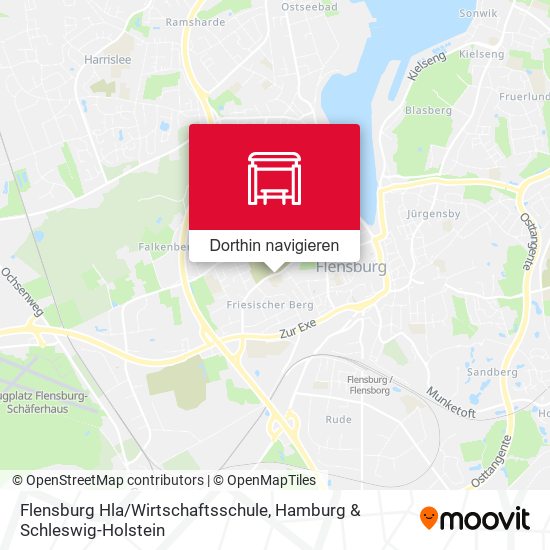 Flensburg Hla / Wirtschaftsschule Karte