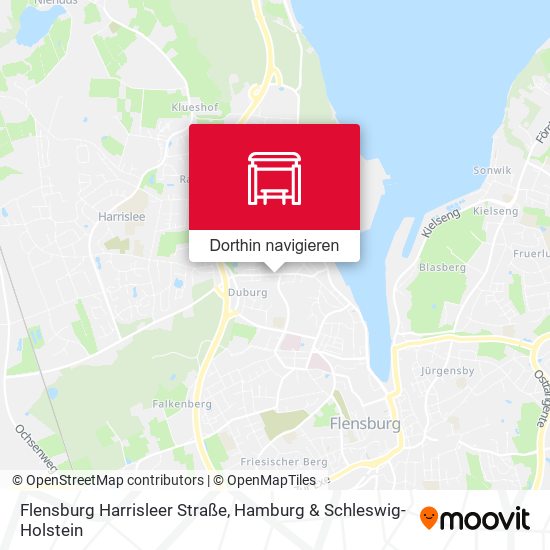 Flensburg Harrisleer Straße Karte