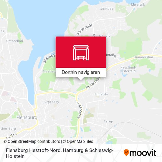 Flensburg Hesttoft-Nord Karte