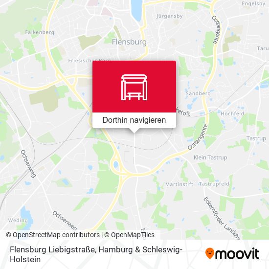 Flensburg Liebigstraße Karte