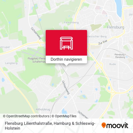 Flensburg Lilienthalstraße Karte