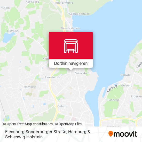 Flensburg Sonderburger Straße Karte