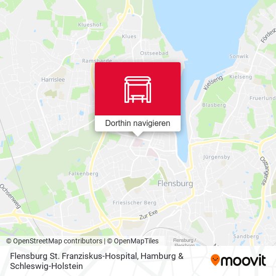 Flensburg St. Franziskus-Hospital Karte